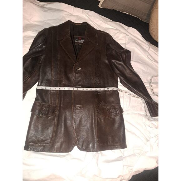 Roetan leather Jacket by Silvester Litton of England Mens Med/Women L-XL - Picture 6 of 16